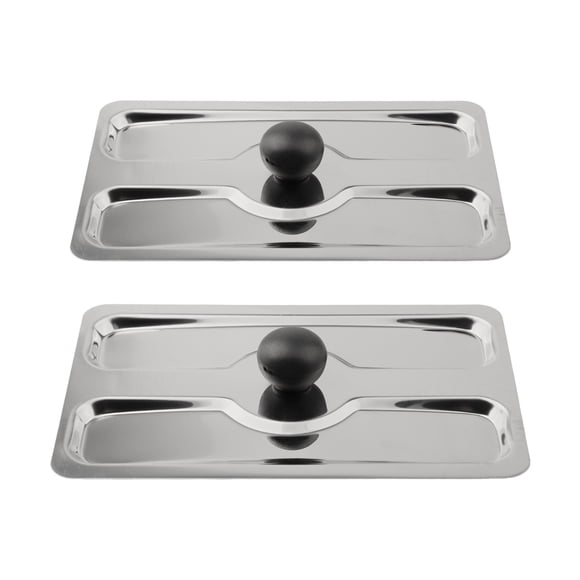 2 Pcs Stainless Steel Plastic Toaster Cover Bread Maker Machine