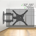 thumbnail image 2 of TV Wall Bracket Mount with 26-55 Inch Tilt &amp; Swivel Movement, 2 of 12