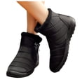 thumbnail image 3 of EGNMCR Bottes d'Hiver pour Femmes, Bottes d'Hiver pour Femmes Chaussures d'Hiver Chaudes pour Femmes Chaussures de Neige en Nylon Bottines Courtes Botas Chaussures pour Femmes, 3 of 9