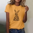 thumbnail image 5 of Tauxra Hauts d'Été à Manches Courtes pour Femmes, T-Shirts à Col Rond pour Femmes, Blouse T-Shirt Décontractée à Imprimé de Pâques, 5 of 5