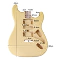 thumbnail image 5 of 1Pc Electric Guitar Body Barrel Guitar Accessory for ST DIY Guitar Material J, 5 of 5