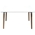 thumbnail image 3 of Best Master Mirage Modern Solid Wood Dining Table in White, 3 of 3