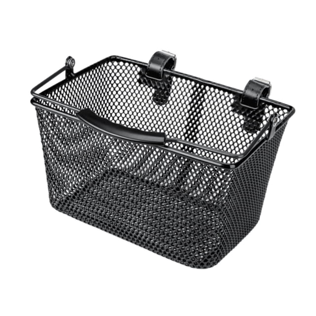 QualitChoice Iron Kids Bike Basket Front Bike Decoration Versatile Compatibility Features With Secure Leather Buckle Tricycles Snacks