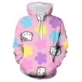 thumbnail image 3 of Hello Kitty Chandail à Capuchon pour Femmes Kawaii Chandail à Capuchon Haut de Dessin Animé Chandail pour Filles Mode Harajuku Chandail à Capuchon Graphique Chandail HOEMLIN, 3 of 7