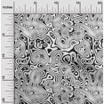 thumbnail image 2 of oneOone Velvet White Fabric Moire Craft Projects Decor Fabric Printed By The Yard 58 Inch Wide, 2 of 4