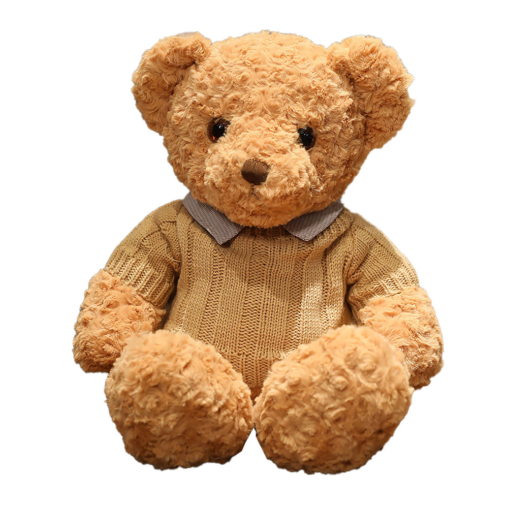 Teddy bear doll cuddle bear plush toy wear sweater bear toy