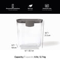 thumbnail image 3 of Starfrit Prokeeper Flour Container with Leveler, Graduated Measurements, 6lb/2.7kg Capacity, Airtight, 3 of 5