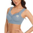 thumbnail image 4 of ManxiVoo Wireless Comfort Bras Full Coverage Minimizer with Adjustable Straps and Side Support for Everyday Wear Smooth T-Shirt Design XXXXXXXL Size Light Blue, 4 of 7