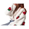 thumbnail image 4 of Cardigan en Tricot à Manches Longues à Col en V pour Femmes, 4 of 9