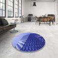thumbnail image 4 of Ahgly Tapis Rectangulaire Lavable en Machine Intérieur Transitionnel Bleu Denim, 6 Pieds x 9 Pieds, 4 of 7