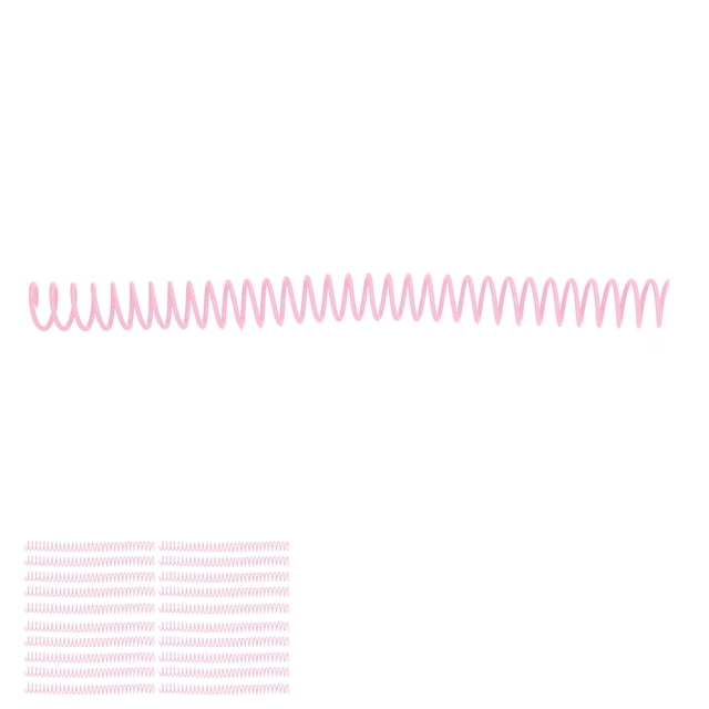 20Pcs Plastic Spiral Binding Coils, Durable with Long Life, 19mm Inner Diameter, Convenient Binding Method, Gloss Without Breakage 30 Holes, for A4 A5 Notebook