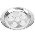 thumbnail image 1 of 1pc Snail Dish Plate Conch Plate Dinner Barbecue Snail Dish Escargot Dish Silver, 1 of 1