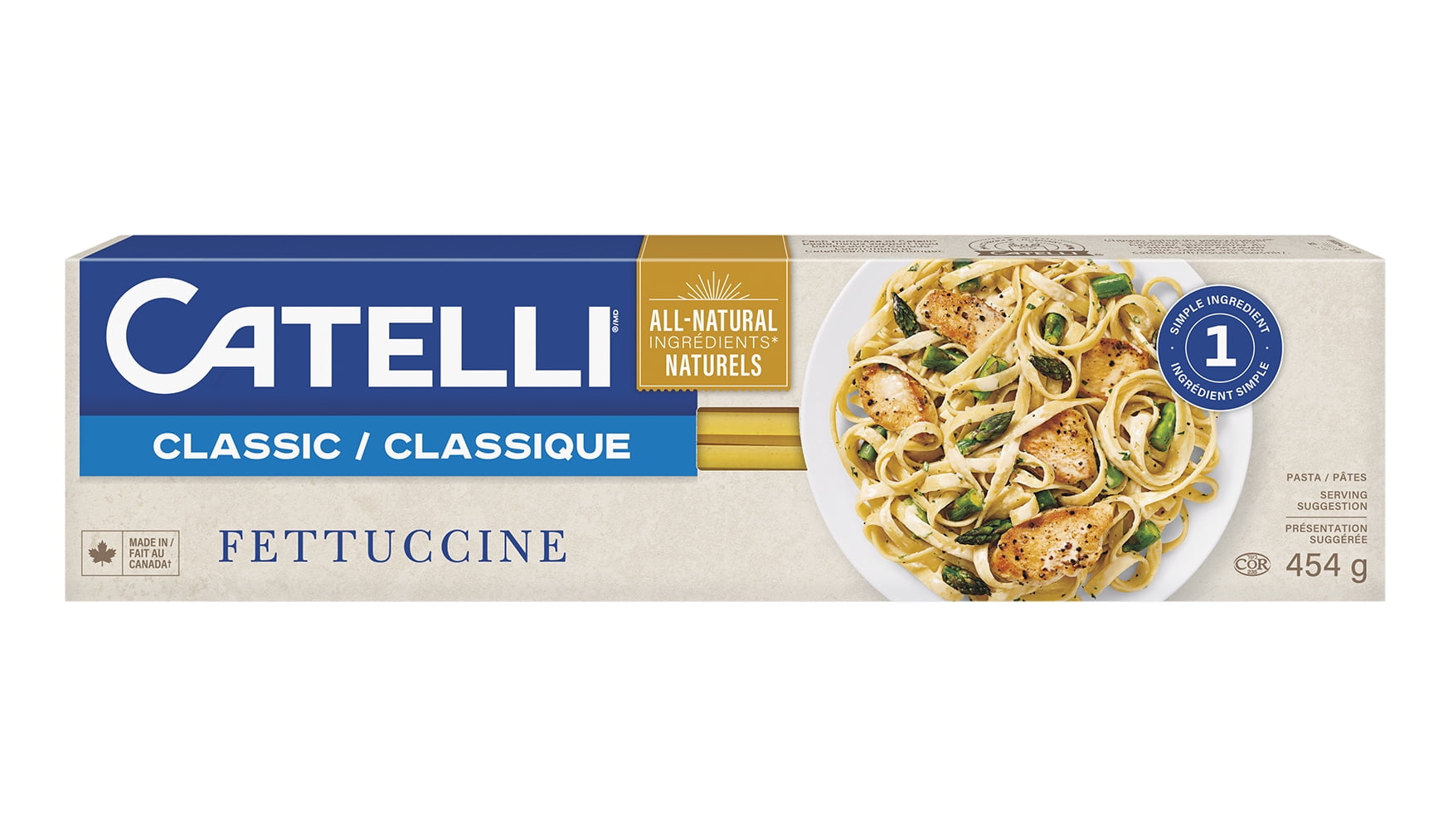 Catelli Classic All-Natural Fettuccine, 454g