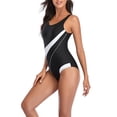 thumbnail image 4 of EQWLJWE Bikini pour Femmes Dames Ensembles Bikini Plage Maillot de Bain Femmes Patchwork Maillot de Bain Femmes Dames Ensembles Bikini Plage Maillot de Bain Coupe Ajustée Pièce Maillot de Bain une-Pièce Ensemble Bikini, 4 of 6