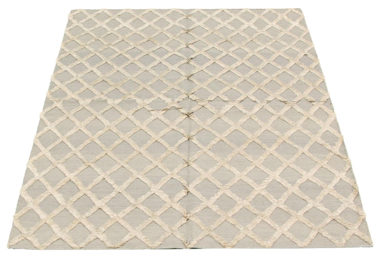 ECARPETGALLERY Tapis Fait à la Main pour Salon, Salle à Manger et Chambre à Coucher Texturé Collection Cambridge 5'0" x 7'9" en Gris