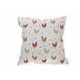 thumbnail image 3 of Coussin De Coton (18 "X 18") (Poulet De Ferme) - Ensemble De 2, 3 of 3