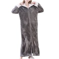 thumbnail image 2 of LSLJS Robe de Mode pour Femmes Peignoir Allongé Garde au Chaud Col à Revers Même Style pour Hommes et Femmes Manches Longues, Peignoirs Cadeaux pour Femmes, 2 of 4
