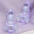 thumbnail image 2 of MIASHUI Chaussures pour Enfants Chaussures pour Enfants Chaussures de Danse Chaussures de Ballet Performance Dentelle Nœud Chaussures de Yoga, Violet, 10,5-11 Ans, 2 of 3