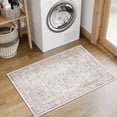 thumbnail image 4 of BERTHMEER 2'x3' Small Area Rugs for Entryway Doorway Entrance Bedroom Kitchen Dorm Vintage Non Slip Washable Oriental Traditional Rugs,Brown, 4 of 5