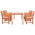 thumbnail image 2 of Vifah Malibu 5 Piece Patio Dining Set in Natural, 2 of 6