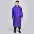 thumbnail image 5 of US Mens Womens Long Waterproof Jacket Rain Coat Hooded Button Raincoat Outdoor EVA One-Piece Raincoat, 5 of 5