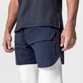 thumbnail image 1 of asjyhkr Gym Shorts for Men Quick Dryin Lightweight Workout Shorts with Zipper Pockets Stretch 5 Inch Athletic Shorts, 1 of 4