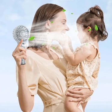 Temps Limité Seulement! Ventilateur Brumisateur Portatif à Main, Ventilateur Vaporisateur Rechargeable pour l'Extérieur, Voyage, Maquillage, Ventilateur à Brume Rafraîchissante, Ventilateur Personnel à Main pour la Plage, le Bureau et le Voyage