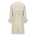 thumbnail image 4 of Soki Women's Long Double-Breasted Trench Coat Fall Winter Jacket with Belt, 4 of 5