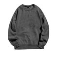 thumbnail image 1 of Gspmoly Mens Sweatshirt, Man Winter Long Sleeve Solid Color Contrast Design Sweater Cardigan Summer Tops Clearance Items, 1 of 2