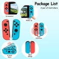 thumbnail image 2 of Switch Controller for N-Switch, Switch Remote Control Supports Dual Vibration/Motion Control/Screenshot/Wake-up, Red and Blue, 2 of 16