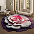 thumbnail image 1 of 3D Visual Stereo Flower Carpet Non- Diatomite Floor Mat for Living Room Bedroom Bathroom Door Super Absorbent Easy Clean Decorative Rug, 1 of 8