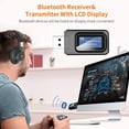 thumbnail image 2 of Émetteur et Récepteur Bluetooth 5.0 avec Écran LCD 2 en 1 Visualisation Portable Adaptateur Bluetooth, 2 of 6