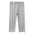 thumbnail image 1 of QIPOPIQ Pantalon Droit en Sergé Extensible à Taille Ajustable pour Filles Liquidation, 1 of 5