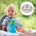 thumbnail image 4 of EeaseCA 1Pc Stainless Steel Kids Dinner Plate Food Plate Household Food Storage Plate, 4 of 7