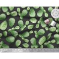 thumbnail image 3 of Soimoi Black Velvet Fabric Cactus Tree Decor Fabric Printed Yard 58 Inch Wide, 3 of 5