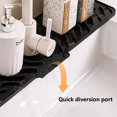 thumbnail image 3 of TIELUTT Faucet Mat for Kitchen SinkSlope Fast Dish Drying Rack Stainless Steel Stainless Steel Dish Rack Large Dish Pans for Kitchen 12x15 Countertop Dish Drying Rack with 2 Tier Dish Drying Rack with, 3 of 4