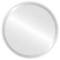 thumbnail image 1 of Miroir Rond Encadré Singapore - Blanc Lin - 25 Pouces x 25 Pouces, 1 of 7