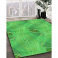 thumbnail image 3 of Ahgly Company Machine Washable Indoor Rectangle Transitional Neon Green Area Rugs, 2' x 3', 3 of 7