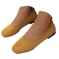 thumbnail image 1 of Dakaela Ballerines pour Femmes à Bout Rond, à Enfiler, Chaussures Plates de Marche, Mocassins en Tricot à Petit Talon Compensé, 1 of 7