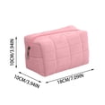 thumbnail image 2 of Jolie Trousse Cosmétique Grande Capacité, Sac de Rangement Portable en Peluche Velours, Sac de Rangement Personnalité Cœur de Fille, 2 of 2