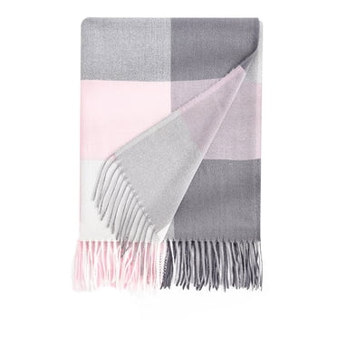 Ladies Scarf Striped Color Plaid Shawl Elegant Ladies Style Warm Comfortable Autumn And Winter Scarf