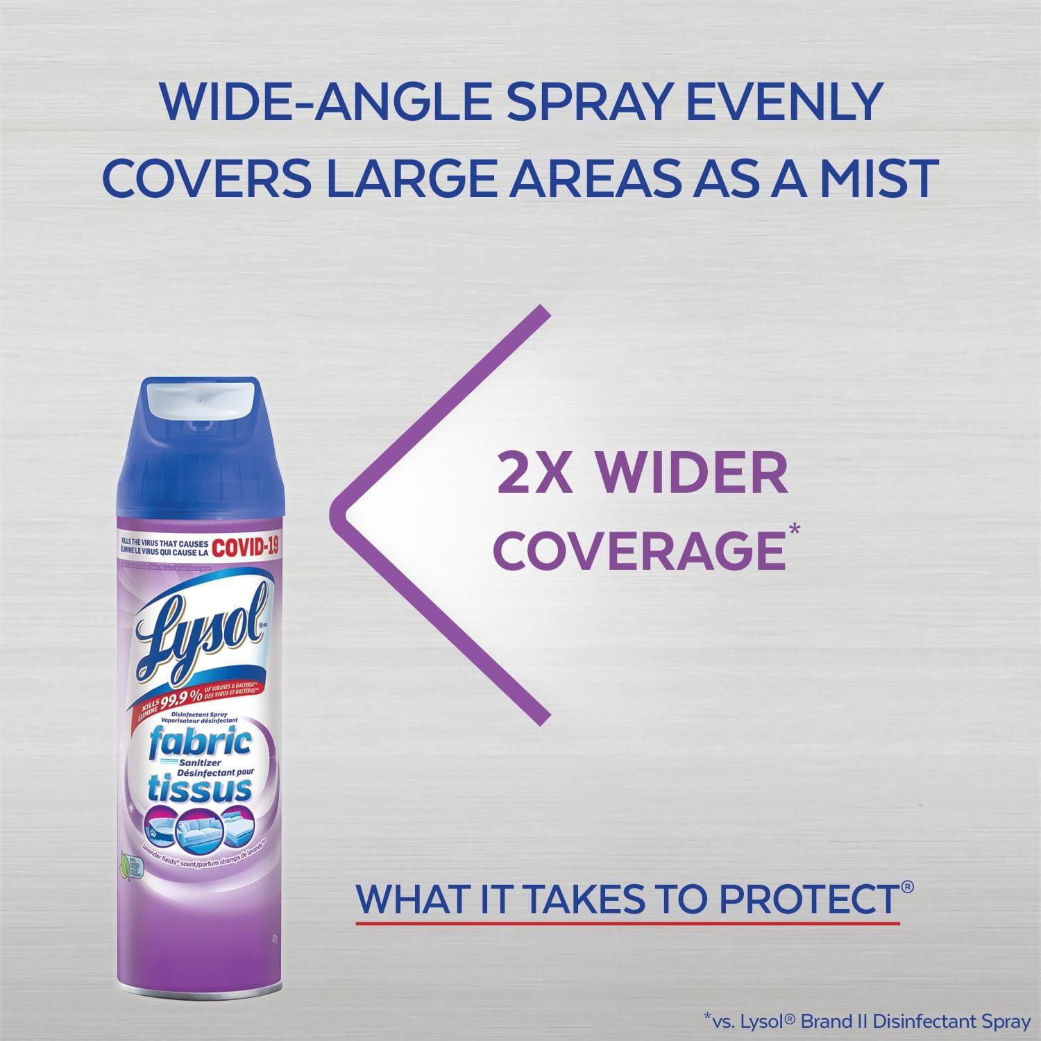 Lysol MD Désinfectant pour tissus parfum champs de lavande MD 425 g