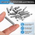 thumbnail image 3 of Uxcell Extension Spring, 10pcs Wire Diameter 0.02", OD 0.2", Free Length 1", Silver, 3 of 7