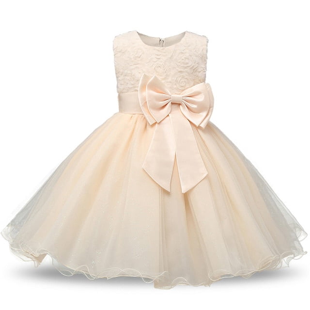 AAMILIFE Robe Fleur Princesse Fille Tutu Mariage Anniversaire Fête Robe Enfant Costume Enfants