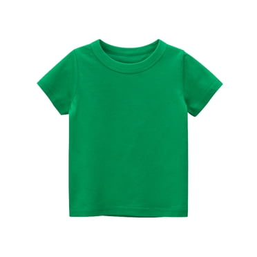 Ketyyh-chn99 T-Shirt en Coton pour Tout-Petits Garçons T-Shirt de Base à Manches Courtes pour Tout-Petits Enfants Filles Garçons T-Shirt Décontracté d'Été T-Shirts Hauts Couleur Unie pour 2 Ans, Bleu