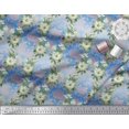 thumbnail image 3 of Soimoi Polyester Crepe Fabric Leaves & Magnolia Floral Print Fabric by Yard 52 Inch Wide, 3 of 5
