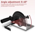 thumbnail image 3 of Angle Grinder Stand Heavy Duty Angle Grinder Holder Desktop Cutting Machine Holder Universal Adjustable Angle Grinder Bracket, 3 of 9