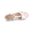 thumbnail image 4 of BLISSFUL STEP Chaussures de Rentrée pour Femmes à Bride en T avec Nœud, Talon Bloc Vintage, Talons Plateforme, Rose 8, 4 of 7