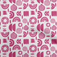 thumbnail image 1 of oneOone Tissu Popeline de Coton Sergé Blanc Abstrait pour Robe Tissu Imprimé au Mètre 56 Pouces de Large, 1 of 4