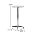 thumbnail image 1 of Flash Furniture Table Ronde en Aluminium 23.5" Hauteur Bar Intérieur-Extérieur, 1 of 2